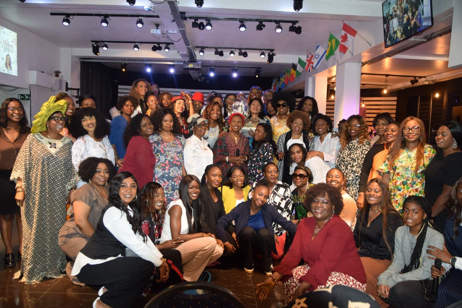The women of the church gathered together for a photograph at Women’s Day
